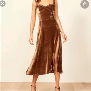 Reformation Pyrenees Dress Toffee